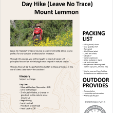 Day Hike - Mount Lemmon 