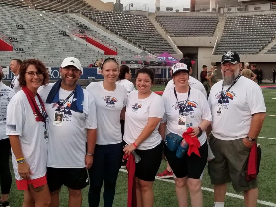 Group of Campus Rec staff posing for photo