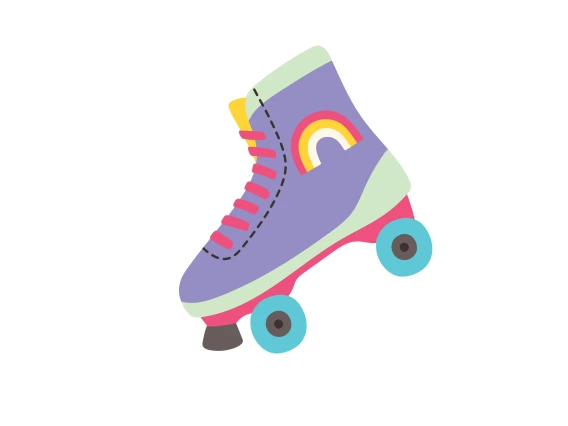 Purple Roller Skate