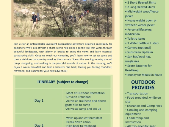 Backpacking Info