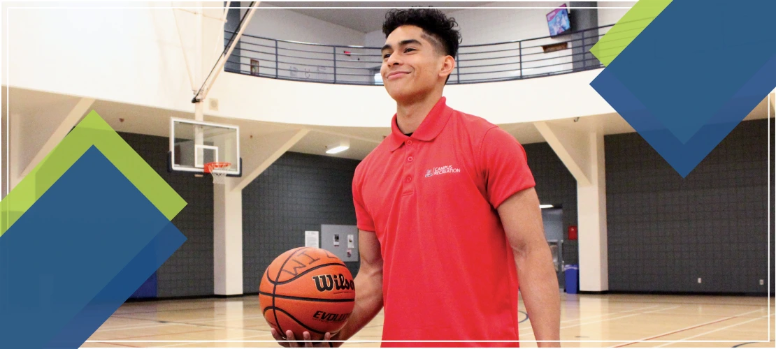 image of sports student working