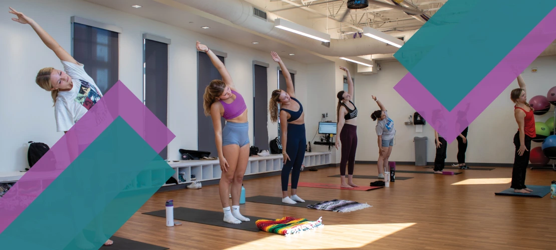 image of yoga class