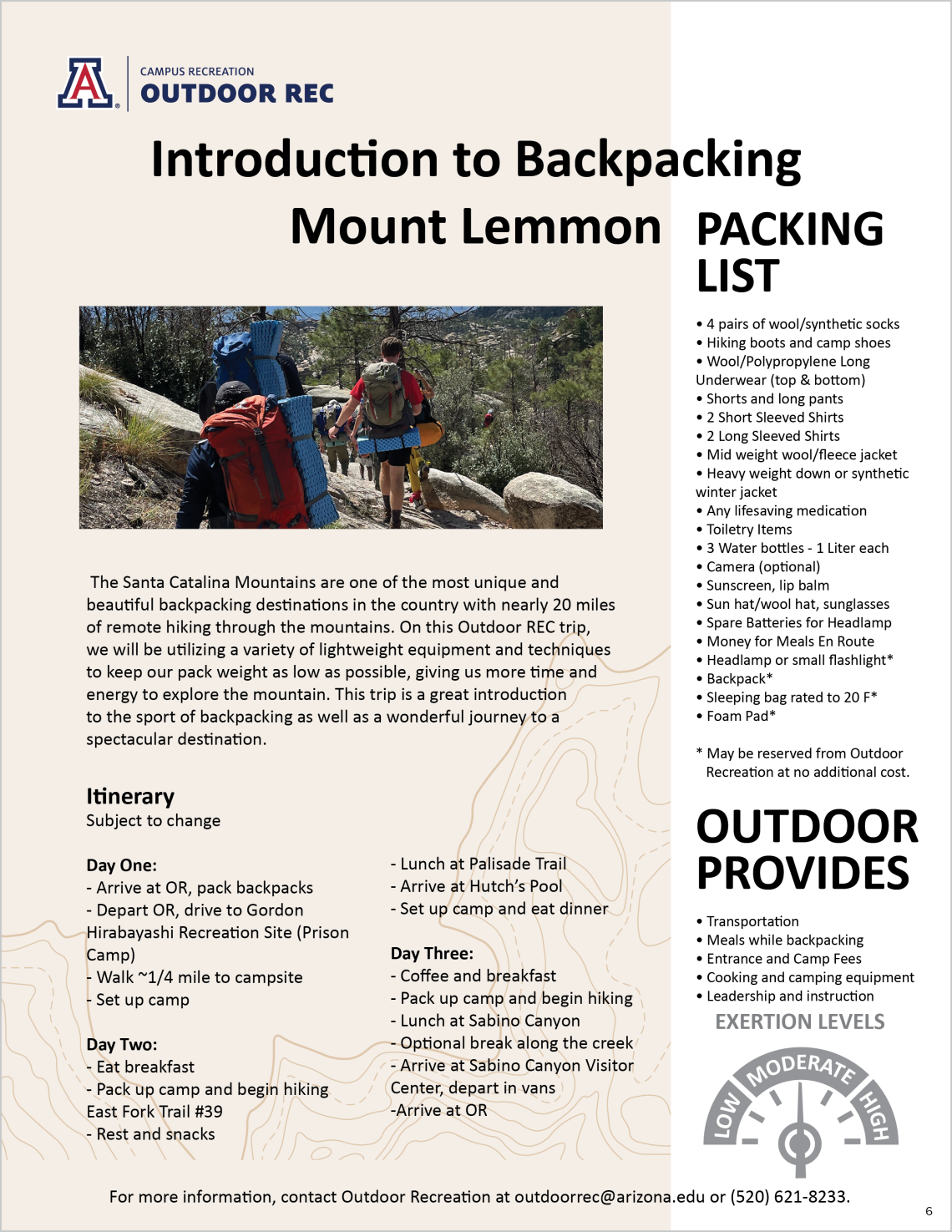 Intro to backpacking