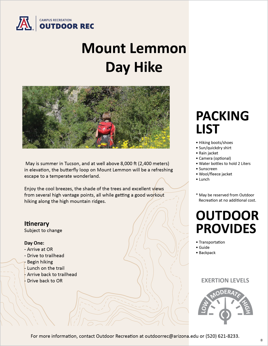 Mount Lemmon Day Hike
