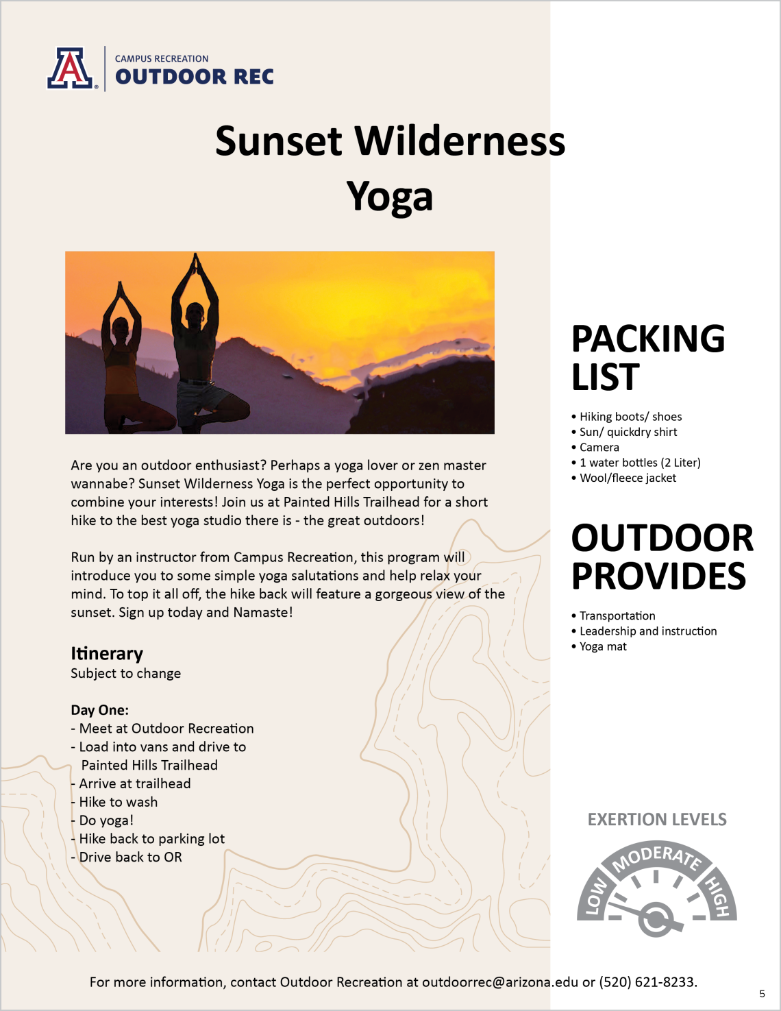 Sunset Wilderness Yoga image