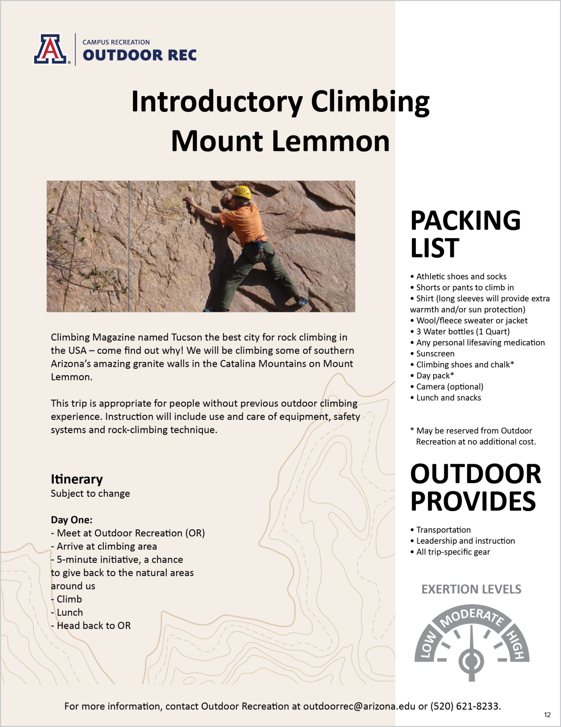 Intermediate Climbing