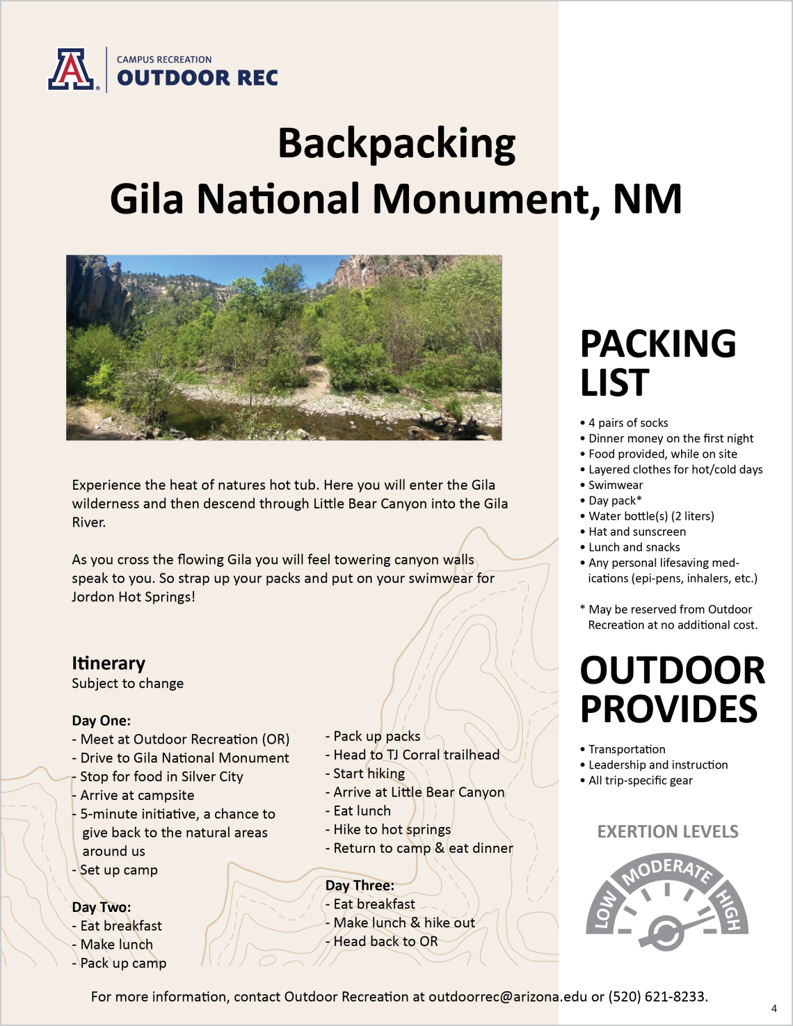 Backpacking - Gila National Monument, NM