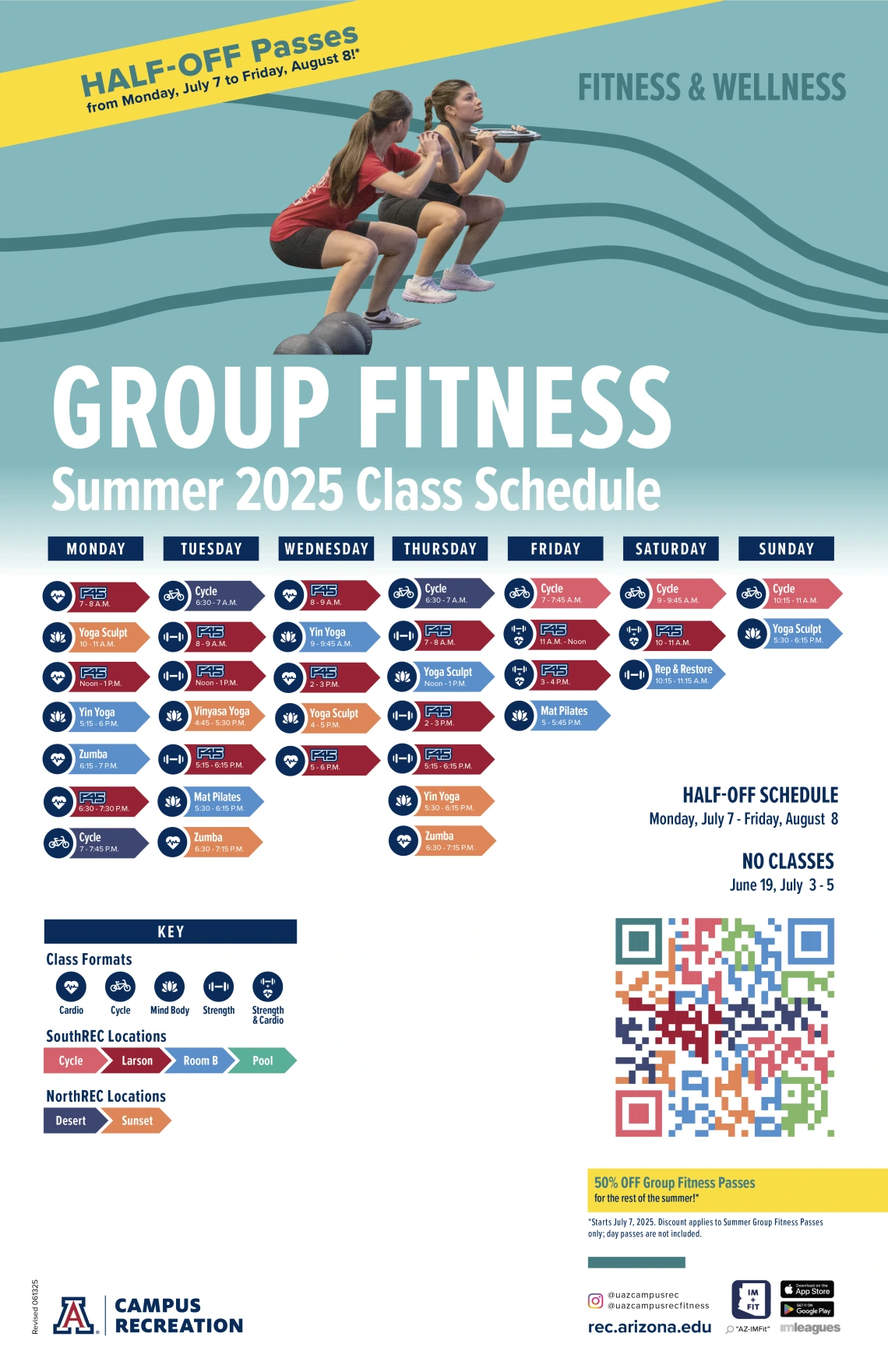 Summer GF Schedule Front