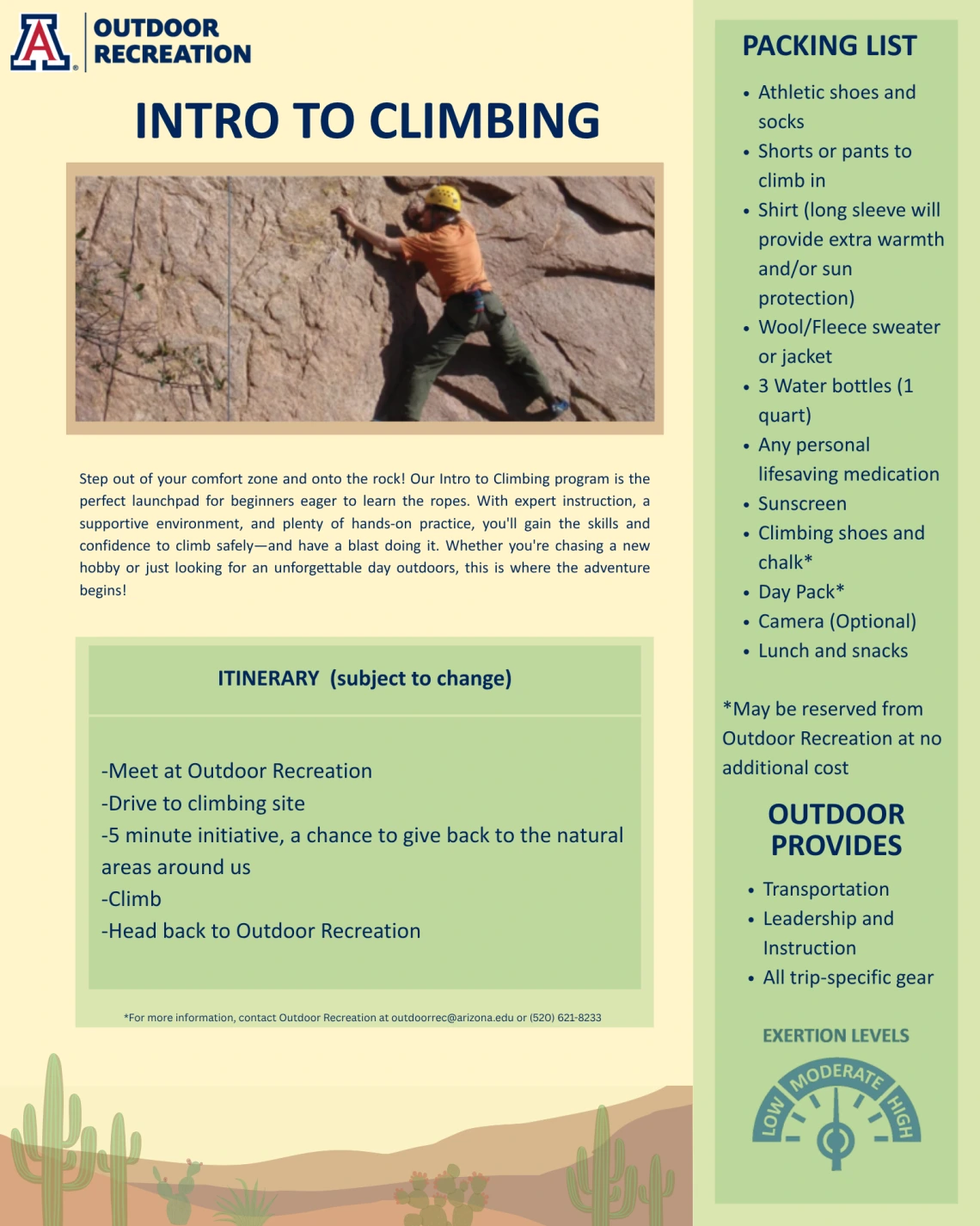 Intro to Climbing