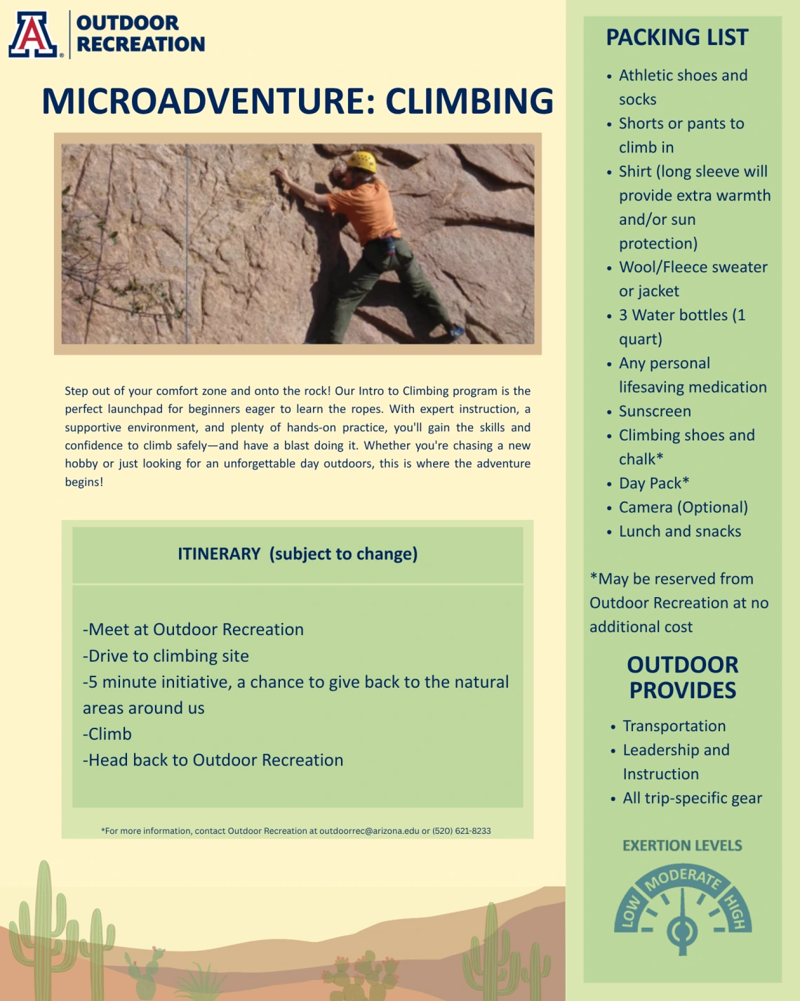 Microadventure: Climbing