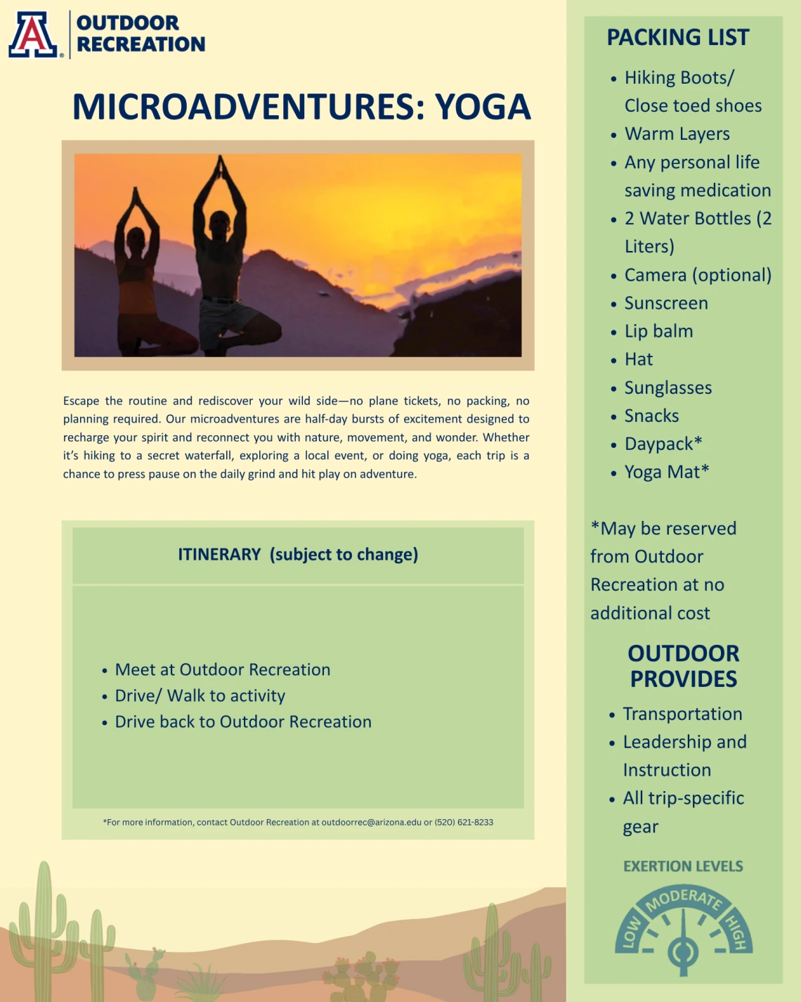 Microadventures Yoga