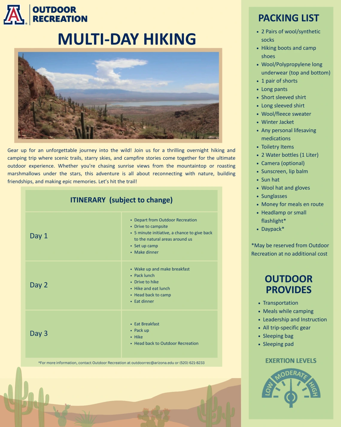 Multi-Day Hiking