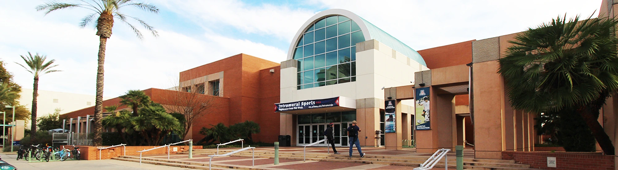 Campus Recreation main entrance at UArizona