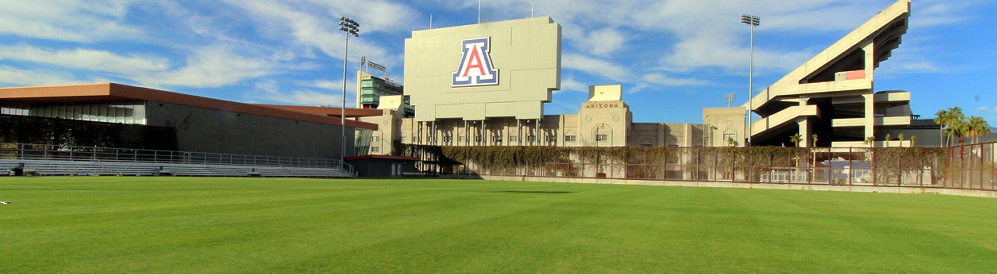 Sitton Field at Campus Rec, UArizona, with Arizona Stadium visible across the street