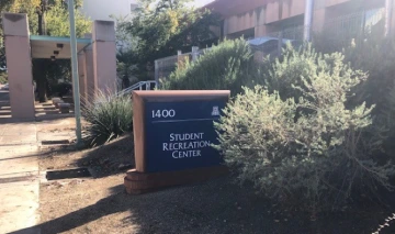 Student Recreation Center outdoor sign