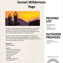 Sunset Wilderness Yoga image