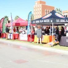 REC on the Mall event, highlighting different vendors/CREC programs, like Dave & Busters, and OutdoorREC