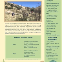 Backpacking Info