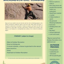 Microadventure: Climbing
