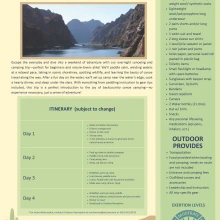Overnight Canoeing Itinerary