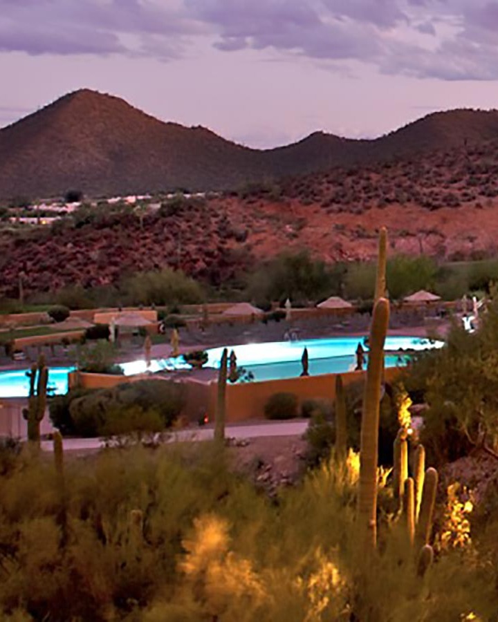 Starr Pass resort at sunset